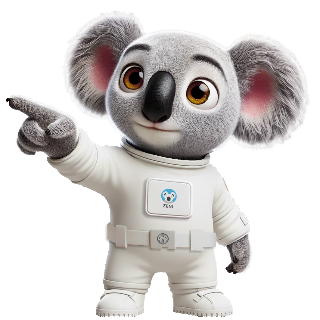 Zeni maskot ukazuje doleva wpsprava pro WordPress