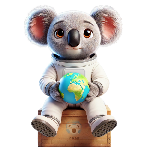 Maskot Zeni pro wpsprava drzi Globus