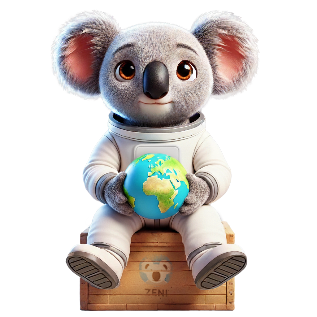 Maskot Zeni pro wpsprava drzi Globus